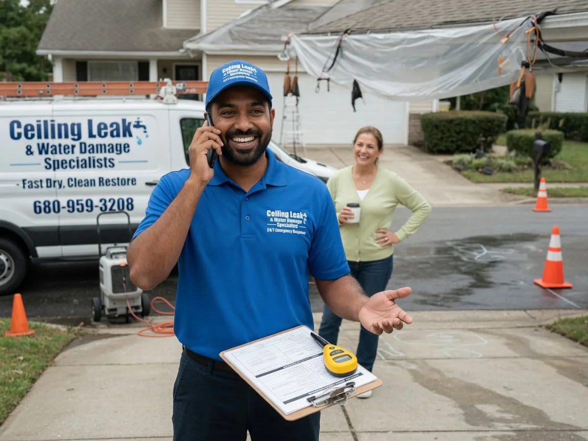 Ceiling Leak Cleanup Austwell, TX FAQs